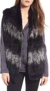 Love Token Genuine Rabbit Fur Vest Womens Medium Tan Beige Sleeveless  Jacket