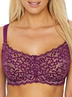  Camio Mio Unlined Lace Underwire Bra, 32DD, Navy : Clothing,  Shoes & Jewelry