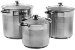 Sedona Pro Stainless Steel 10-Qt. Dutch Oven with Glass Lid - Macy's
