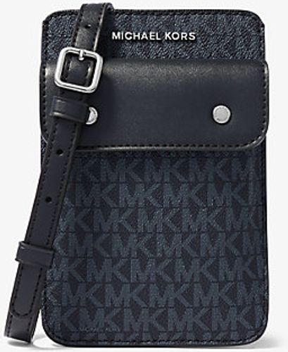 Blue MICHAEL KORS Logo Smartphone Crossbody Bag on COOLS