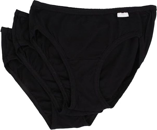 Black JOCKEY Elance(r) Bikini 3-Pack (Black/Black/Black) Women's