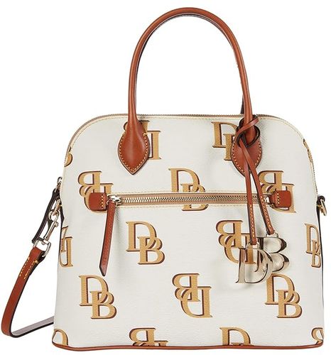 Dooney and Bourke Handbag Saffiano Domed Zip Satchel Collection