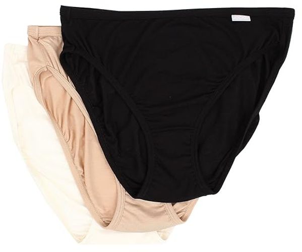 Jockey Women's Underwear Invisible Edge Microfiber Brief, Black