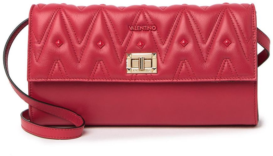 Valentino by Mario Valentino Foldover Clutch Bag in Red