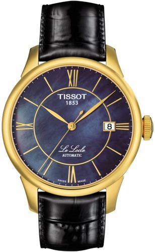 NORDSTROM RACK Tissot Le Locle Automatic Croc Embossed Leather