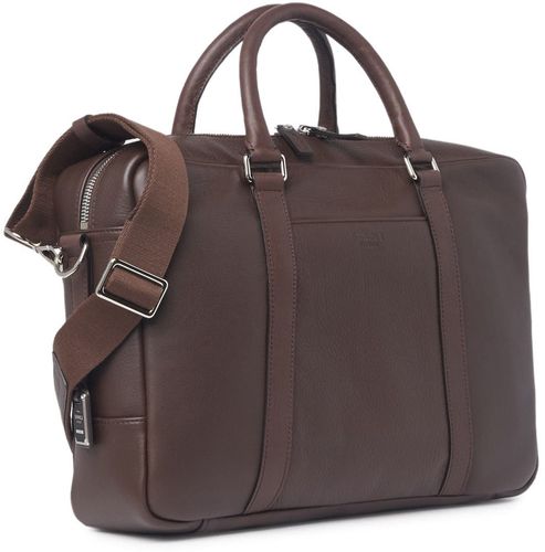 Brown NORDSTROM RACK Shinola Slim Leather Briefcase at Nordstrom