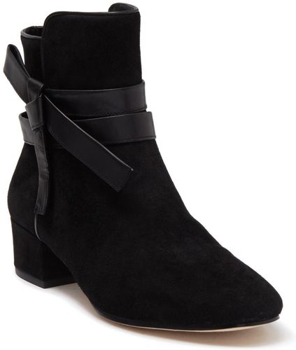 Black NORDSTROM RACK Etienne Aigner Tempest Bow Boot at Nordstrom