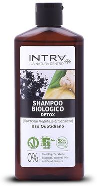 Carbone Vegetale & Zenzero Shampoo Biologico Detox 250 ml unisex