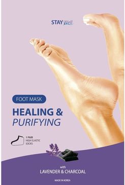 Healing & Purifying Foot Mask CHARCOAL Maschere piedi 34 g unisex