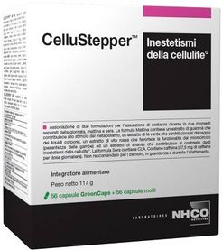 NHCO Cellustepper per inestetismi della cellulite 56 capsule greencaps + 56 capsule molli