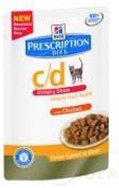 Hill's Prescription Diet C/D Urinary Stress Cibo Umido per Gatti Gusto Pollo