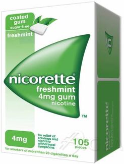 Nicorette 4 mg Trattamento contro il tabagismo masticabili menta forte 105 gomme