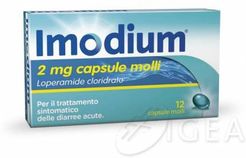 Imodium 2 mg  Antidiarroico 12 Capsule Molli