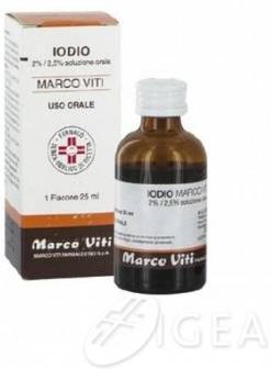 Iodio Marco Viti Soluzione Cutanea 2% + 2,5% Disinfettante 20 ml
