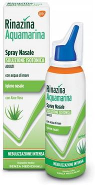 Rinazina Aquamarina Isotonica Aloe Spray nebulizzazione intensa per il naso 100 ml
