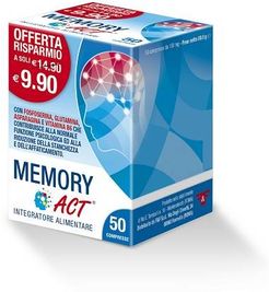Memory Act Integratore per la concentrazione 50 Compresse