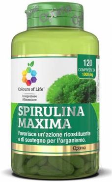 Colours of Life Spirulina Maxima Integratore Ricostituente 120 compresse