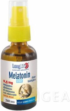 Melatonin Spray 0.5 MG Regola il Ciclo Sonno-Veglia 30 ml