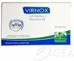 Naturinncas Virnox Integratore di Lattoferrina e Vitamina D3 20 capsule