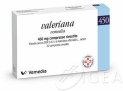 Valeriana Vemedia 450 mg 20 Compresse Rivestite