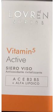 Lovren Superb Vitamin5 Active Siero Viso Antiossidante Rivitalizzante 30 ml