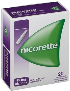 Nicorette 15 mg Prodotto contro il tabagismo 20 flaconcini monodose