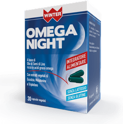 Omega Night Integratore per Sonno e contro Colesterolo 30 Capsule