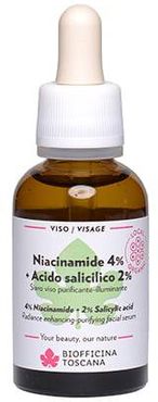 Niacinamide 4% + Acido Salicilico 2% Siero Viso Purificante-Illuminante 30 ml
