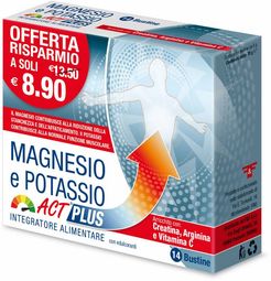 Magnesio E Potassio Act Plus 14 Bustine