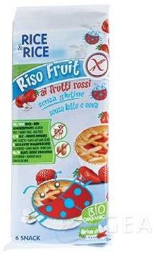 Riso Fruit ai Frutti Rossi Crostatina Merendina Bio senza glutine Latte uova 6 x 33 g