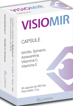 Visiomir Mirtillo Spinacio e Vitamine Integratore per il Benessere Visivo 30 capsule