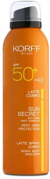 Sun Secret Latte Spray Corpo SPF50+ Protezione Solare Molto Alta 200 ml