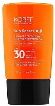 Sun Secret Air Fluido Viso SPF30 Protezione Solare Antiage 50 ml