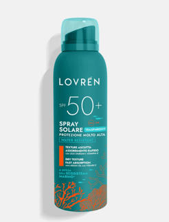 Lovren Spray Solare Trasparente Viso e Corpo SPF50+ Protezione Molto Alta 150 ml