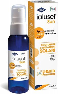 Ialuset Sun Spray Acido Ialuronico 0,2% per Scottature e Irritazioni 100 ml