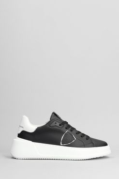 Sneakers Tres Temple in Pelle Nera