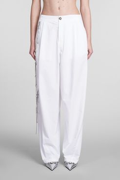 Pantalone Phebe in Cotone Bianco