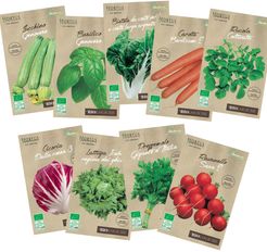 Hortus kit Le Biologiche: 8 buste sementi ortaggi biologici