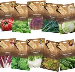 Hortus kit Le Regionali: 10 buste di sementi ortaggi tipici