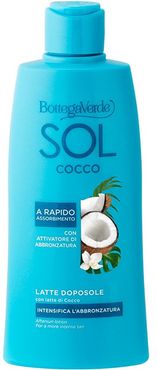 SOL Cocco - Latte doposole - intensifica l'abbronzatura - con latte di Cocco e attivatore dell'abbronzatura (200 ml) - a rapido assorbimento