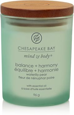 Balance & Harmony (Waterlily Pear) Candele In Vetro Piccola 96 gr Chesapeake Bay Candle