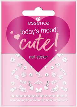 Today'S Mood: Cute! Nail Art Icon Adesivi Unghie Lunga durata 44 pz Essence