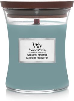 Evergreen Cashmere Candele in Vetro Media 275 gr Woodwick