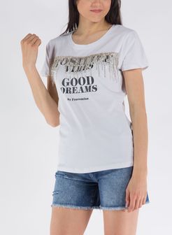 T-SHIRT REGULAR IN JERSEY CON STAMPA LETTERING