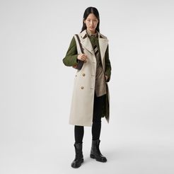 Sleeveless Trench Coat with Detachable Warmer, Size: 02