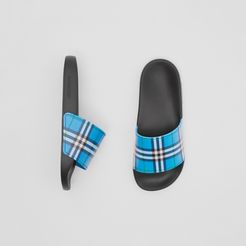 Check Print Slides, Size: 37, Blue