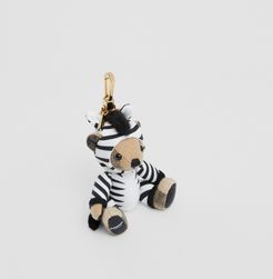 Thomas Bear Charm in Zebra Costume, Beige