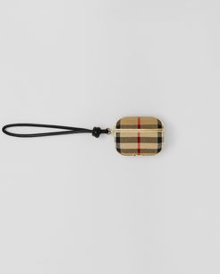 Vintage Check Cotton and Lambskin AirPods Pro Case