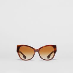 Butterfly Frame Sunglasses, Brown