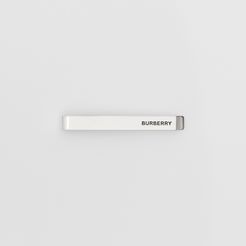 Engraved Silver-plated Tie Bar, Grey
